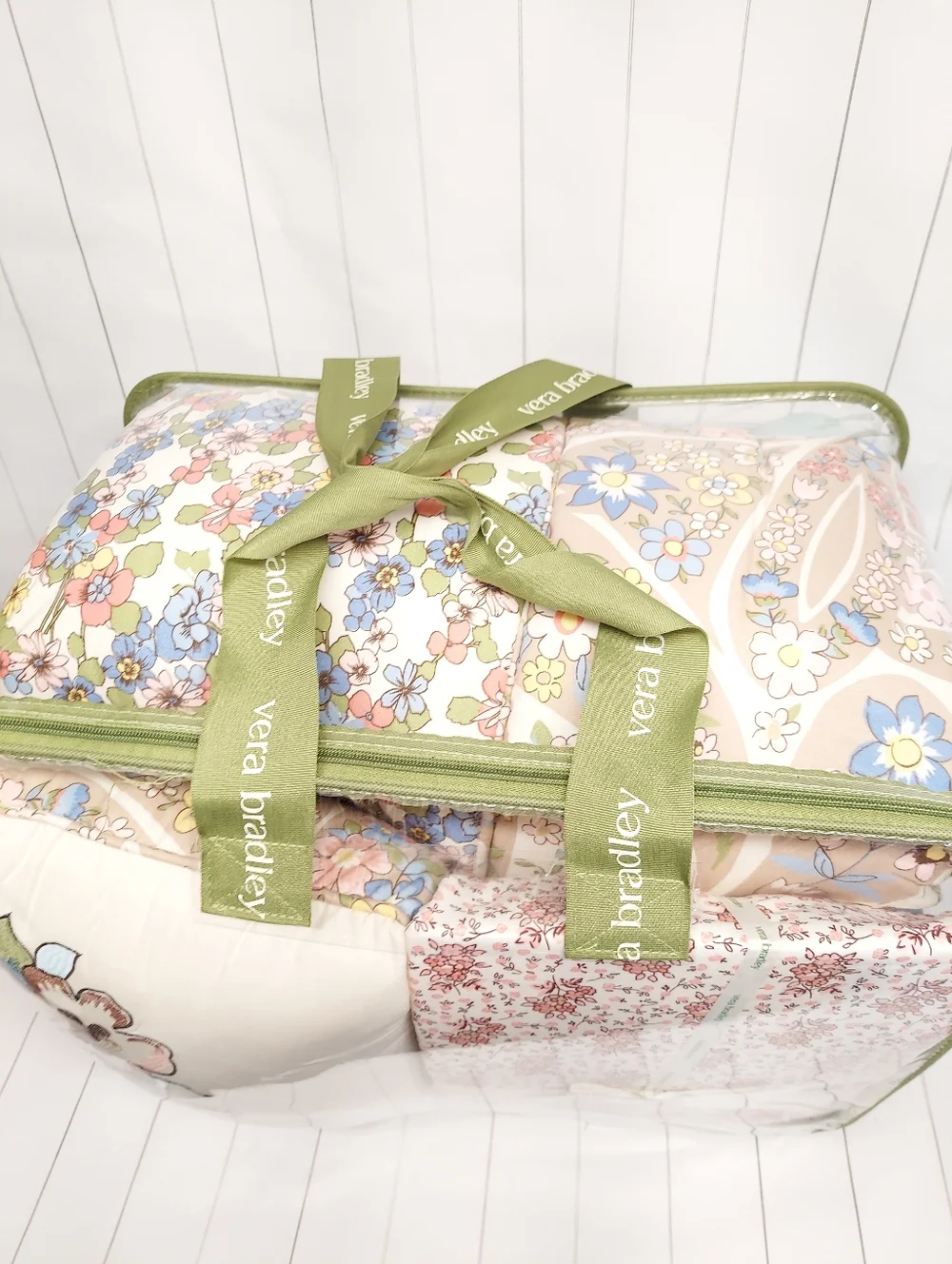 Vera Bradley Multicolor Floral Reversible Queen Comforter Set -8 pieces